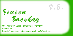 vivien bocskay business card